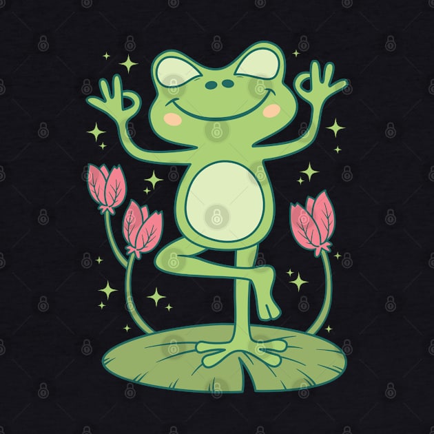 Yogi Frog Cottagecore by JS Arts